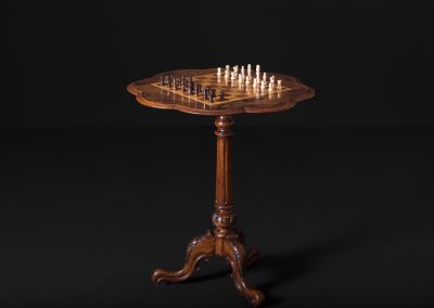 Victorian Walnut Gamest Table - "Chess board"