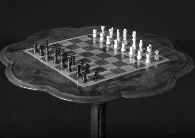 Victorian Walnut Gamest Table - "Chess board"