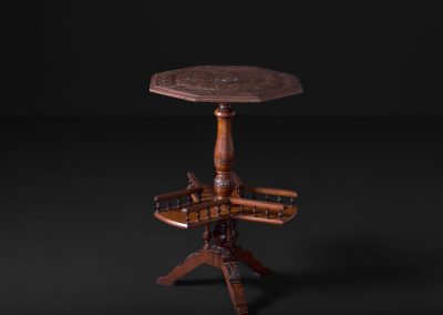 Carved Victorian Dumbwaiter Tripod